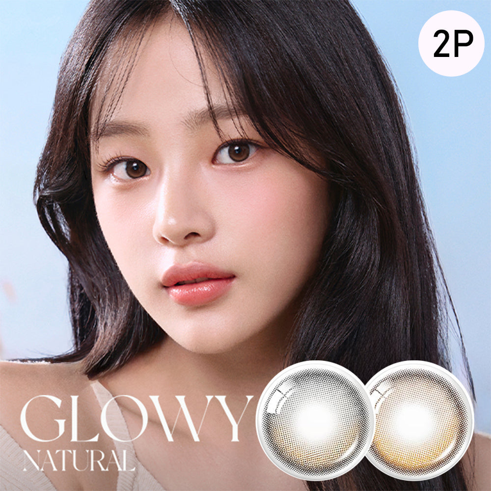 O-lens Glowy Natural monthly disposable colored contact lenses