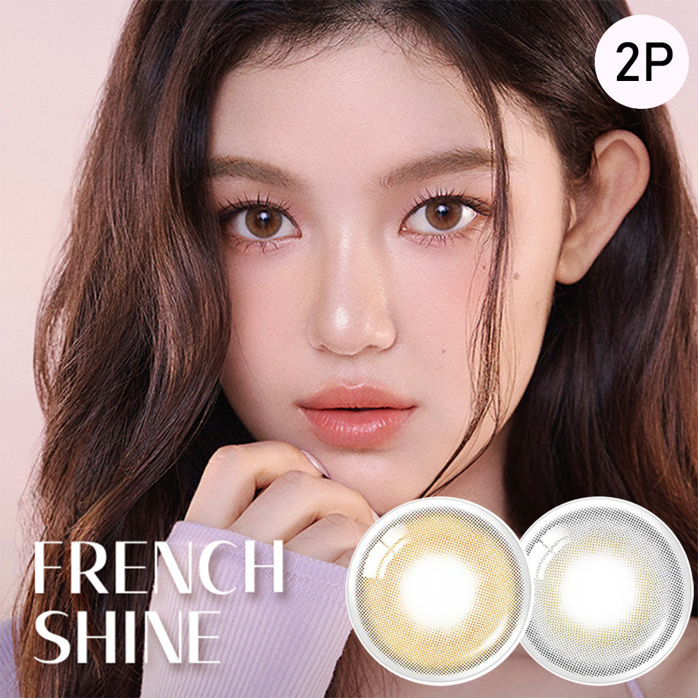 O-lens French Shine monthly disposable colored contact lenses