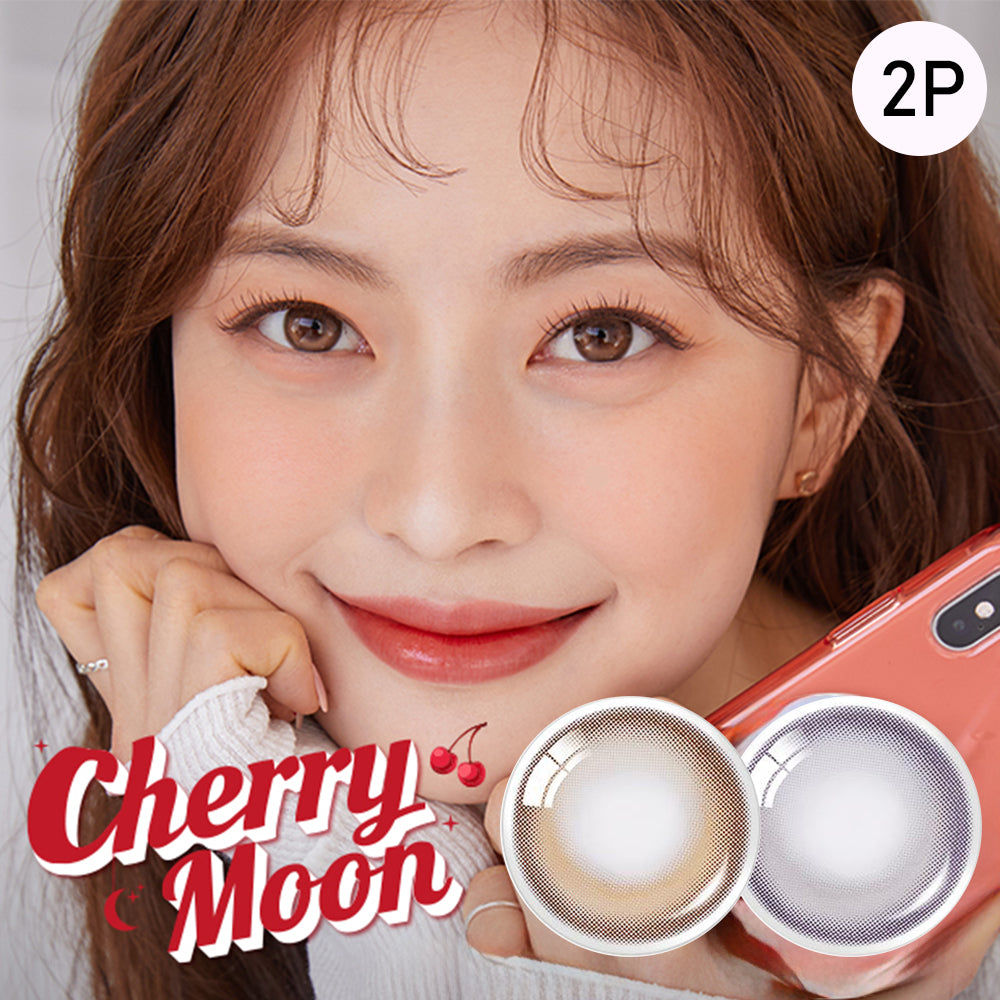 O-lens Cherry Moon monthly disposable colored contact lenses