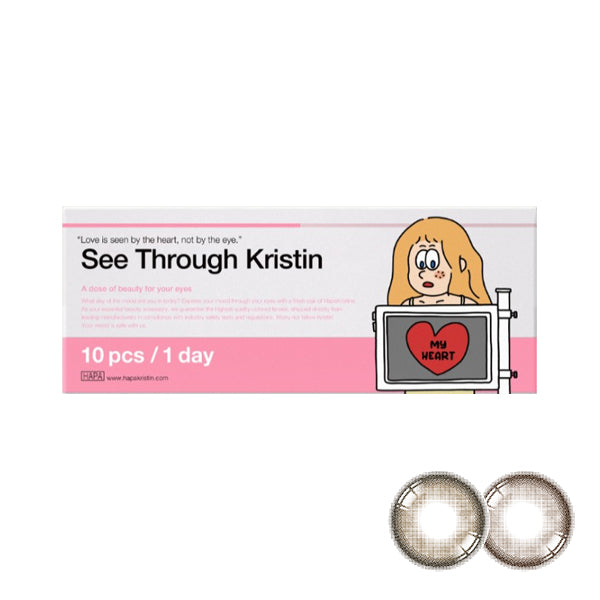 Hapa Kristin See-Through Kristin 1Day Disposable Color Contact Lenses