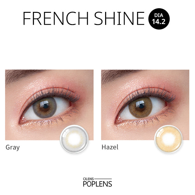 O-lens French Shine monthly disposable colored contact lenses