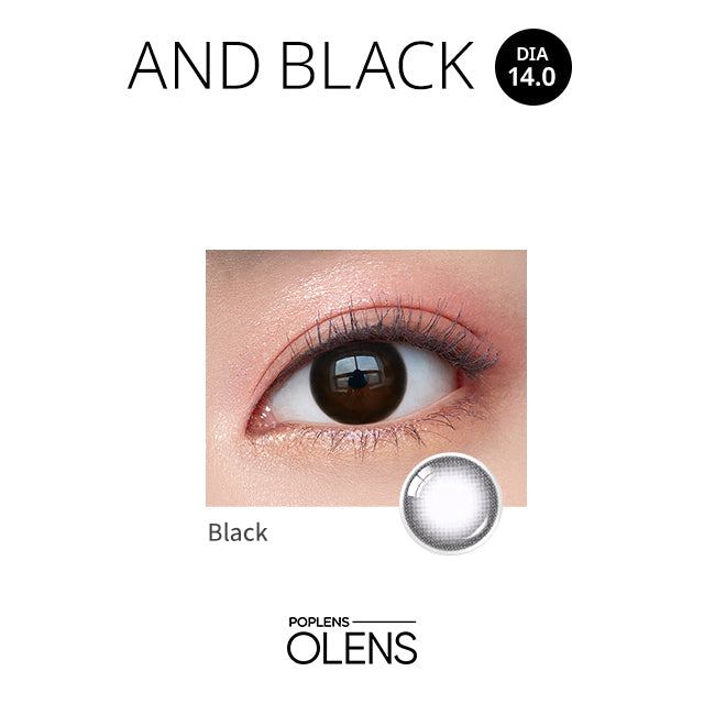 O-lens And Black monthly disposable colored contact lenses