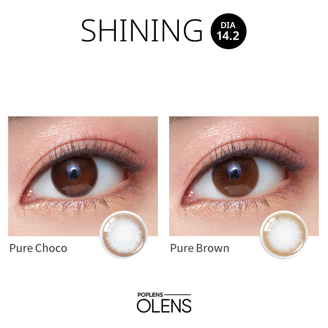 O-lens Shining Pure monthly disposable colored contact lenses