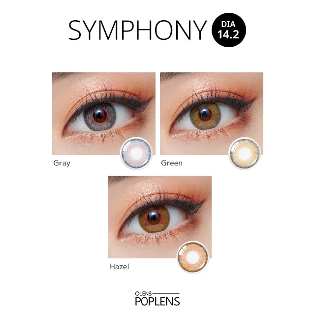 O-lens Symphony monthly disposable colored contact lenses