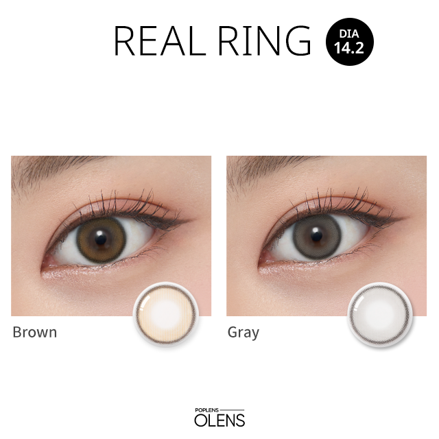 O-lens Real Ring monthly disposable colored contact lenses
