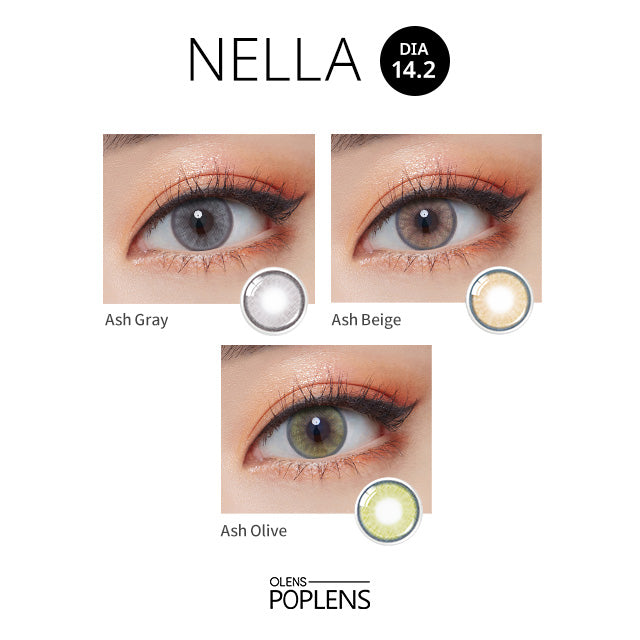 O-lens Nella monthly disposable colored contact lenses