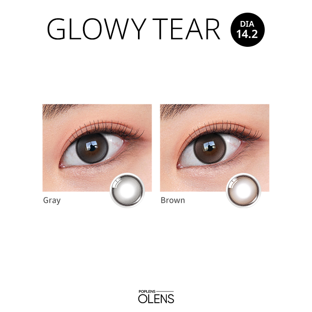 O-lens Glowy Tear 1Day 20P Daily Disposable Color Contact Lenses