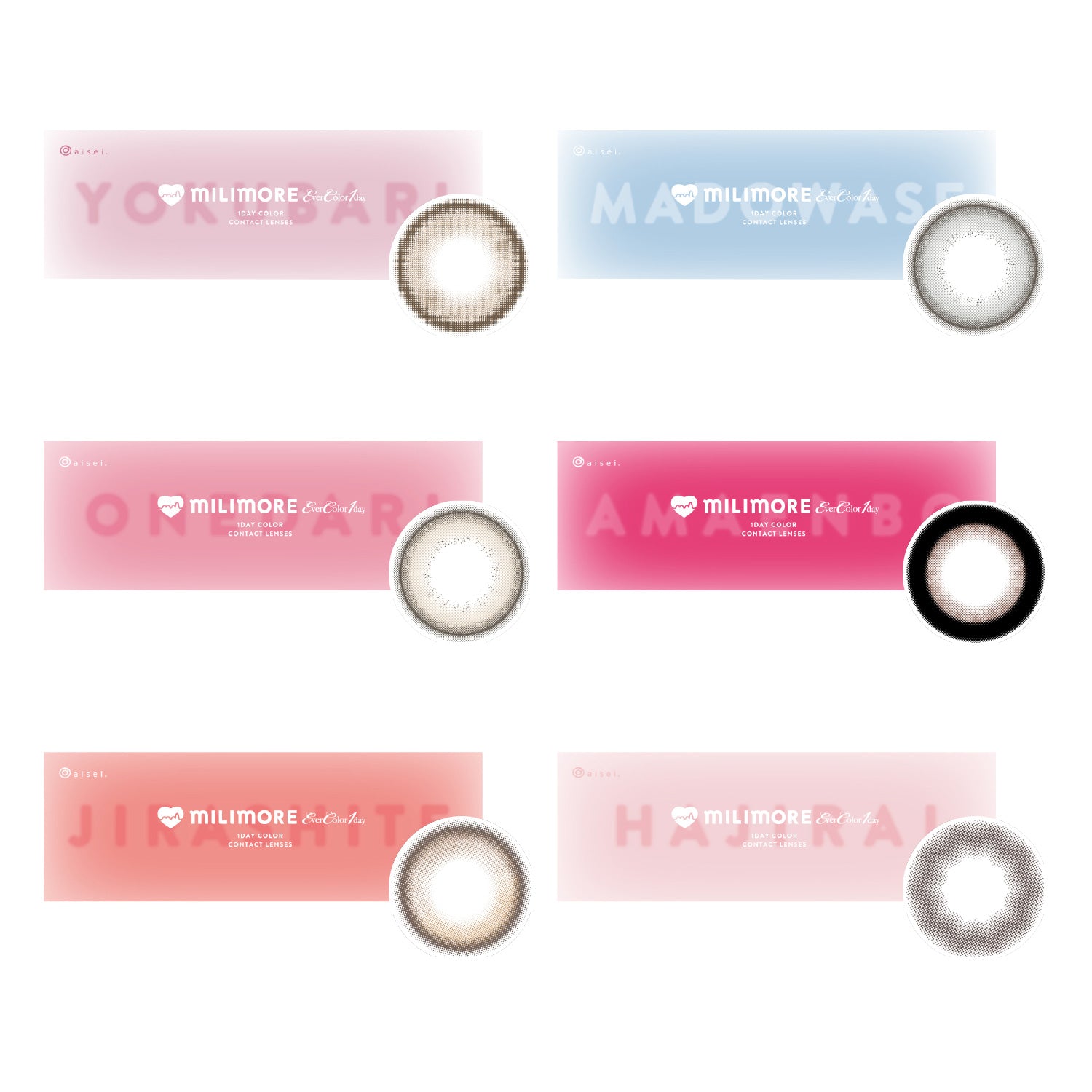 AISEI EverColor1day Milimore 10P daily disposable color contact lenses