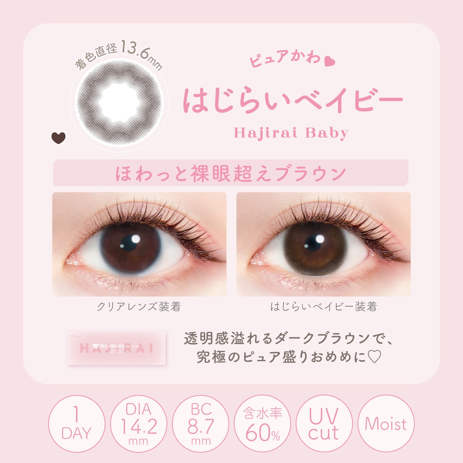 AISEI EverColor1day Milimore 10P daily disposable color contact lenses