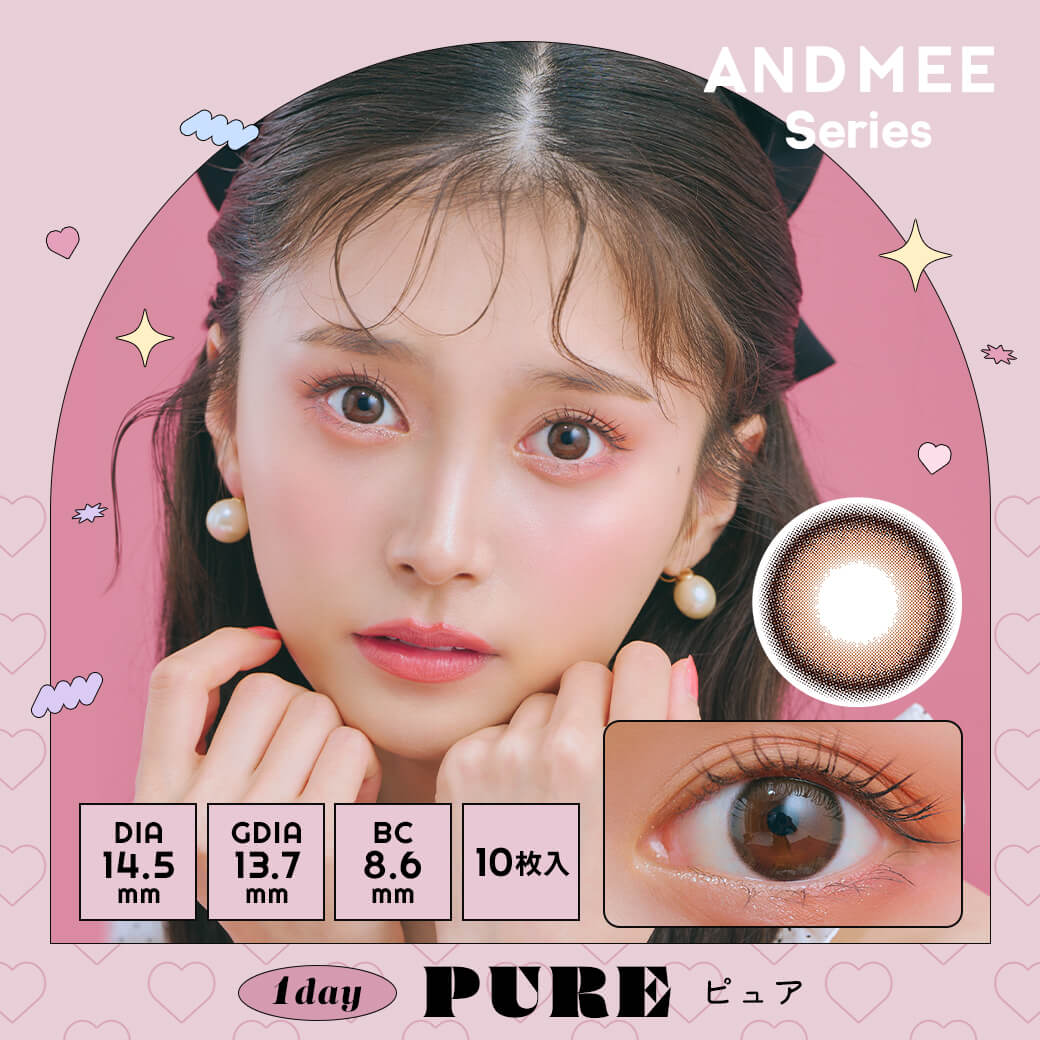 日本 AND MEE 1day 日拋彩色隱形眼鏡