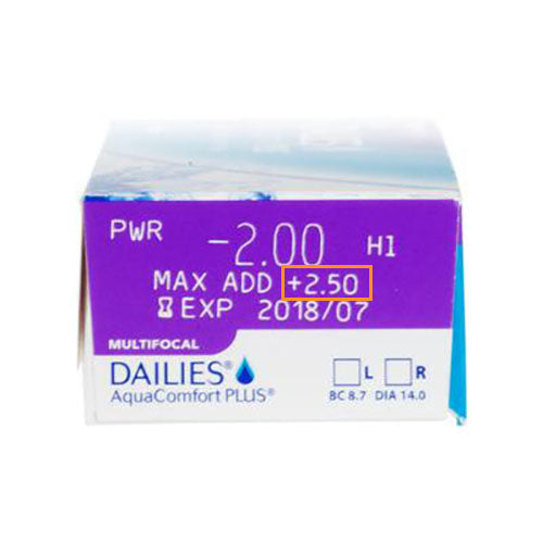 ALCON Dalies AquaComfort Plus for Multifocal Daily Disposable Contact Lenses