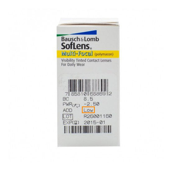 Bausch & Lomb SOFLENS Multi-Focal Biweekly Disposable Progressive Contact Lenses