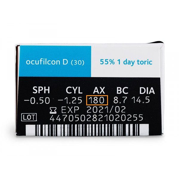 CooperVision Biomedics 1Day Extra Toric Daily Disposable Astigmatism Contact Lenses