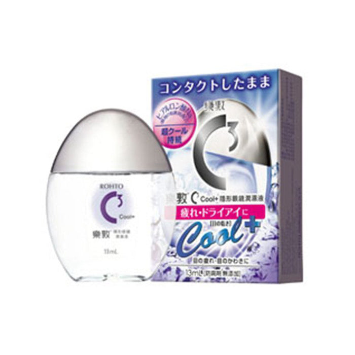 ROHTO C3 Cool+ eye drops for contact lenses 13ml