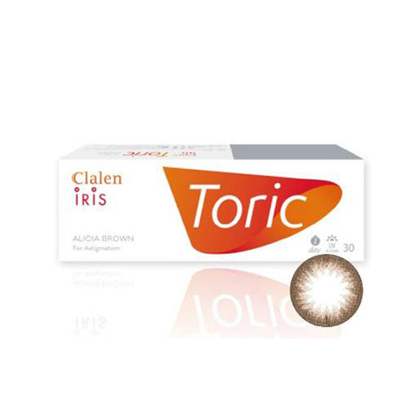 Clalen 1Day Alicia Brown Toric One Day Disposable Colored Astigmatism Contact Lenses