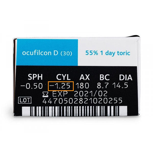 CooperVision Biomedics 1Day Extra Toric Daily Disposable Astigmatism Contact Lenses