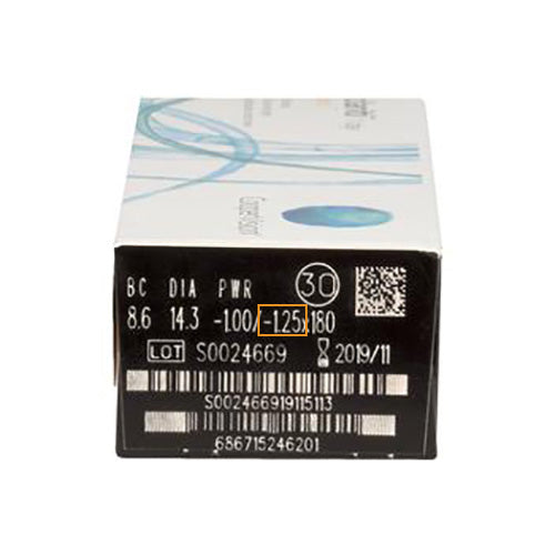 CooperVision Clariti 1Day Toric daily disposable astigmatism contact lenses