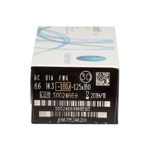 CooperVision Clariti 1Day Toric daily disposable astigmatism contact lenses