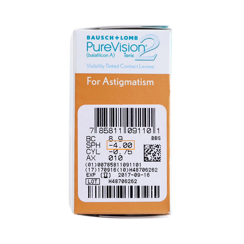 B&L博士倫 PUREVISION 2 HD for Astigmatism 月拋散光隱形眼鏡