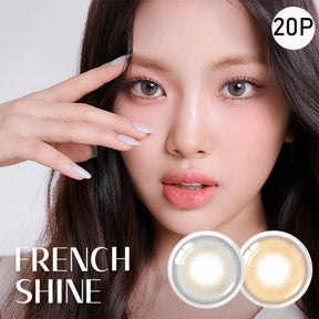 O-lens French Shine 1Day 20P daily disposable colored contact lenses