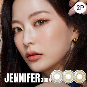 O-lens Jennifer 3Con monthly disposable colored contact lenses 