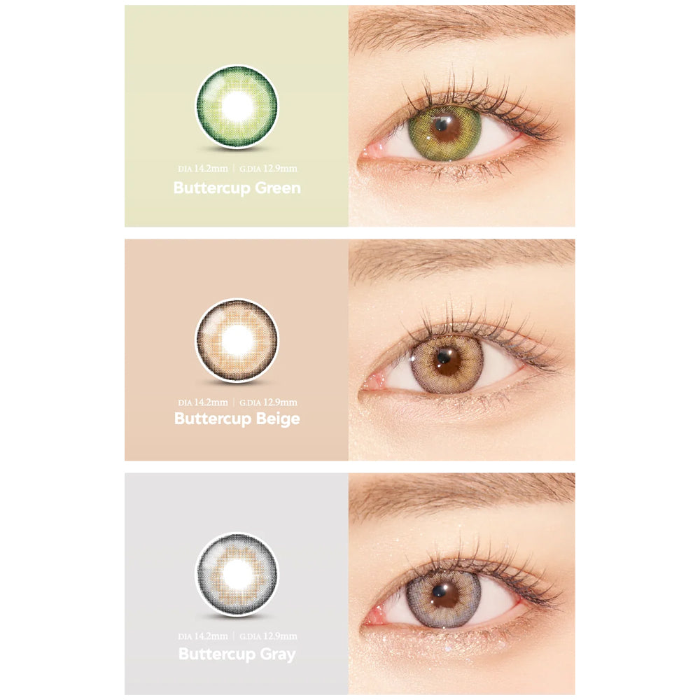 ANN365 Buttercup monthly disposable colored contact lenses