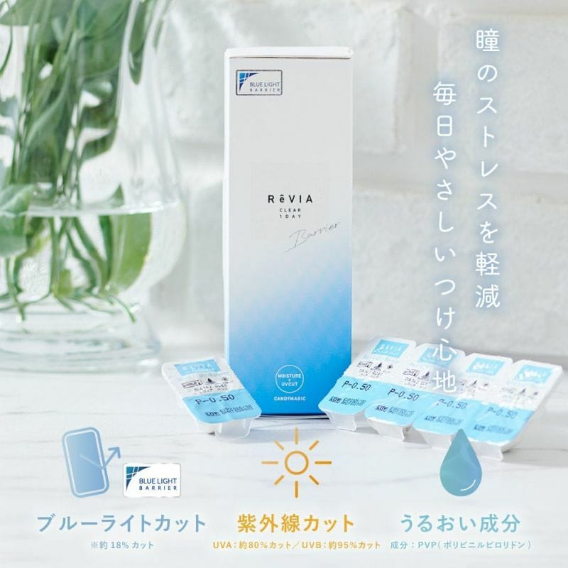 Candy Magic ReVIA Blue Light Barrier 1Day Disposable Contact Lenses 