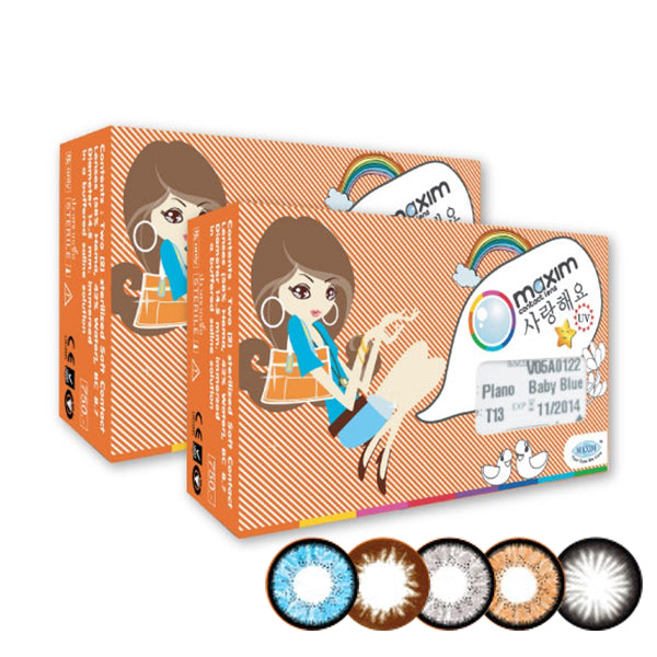 MAXIM Bigger Color Monthly monthly disposable color contact lenses