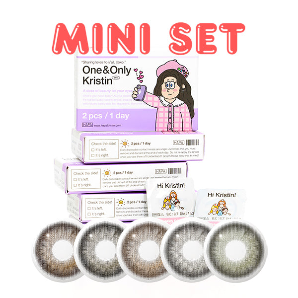 [MINI SET]Hapa Kristin One&amp;Only Set 1Day disposable colored contact lenses