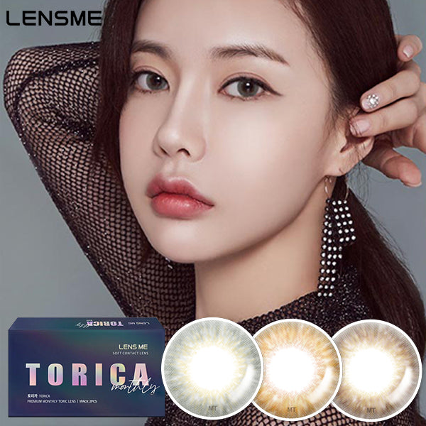 LensMe Torica Fallin monthly disposable colored astigmatism contact lenses