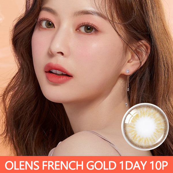 O-lens French Gold 1DAY 10P daily disposable colored contact lenses