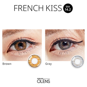 O-lens French kiss monthly disposable colored contact lenses