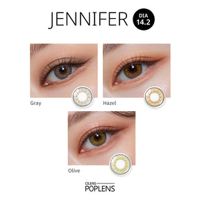 O-lens Jennifer 3Con monthly disposable colored contact lenses 