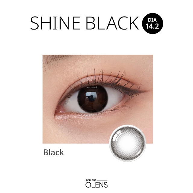 O-lens Shine Black 1Day 20P 日拋彩色隱形眼鏡