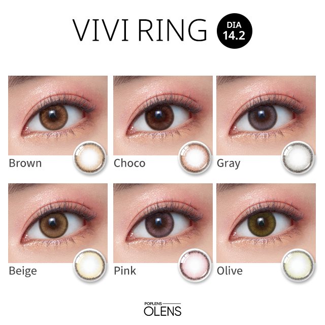 O-lens Vivi Ring monthly disposable colored contact lenses