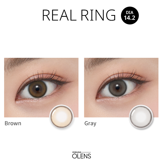 O-lens Real Ring monthly disposable colored contact lenses 