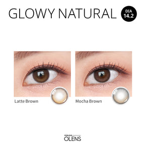 O-lens Glowy Natural monthly disposable colored contact lenses 