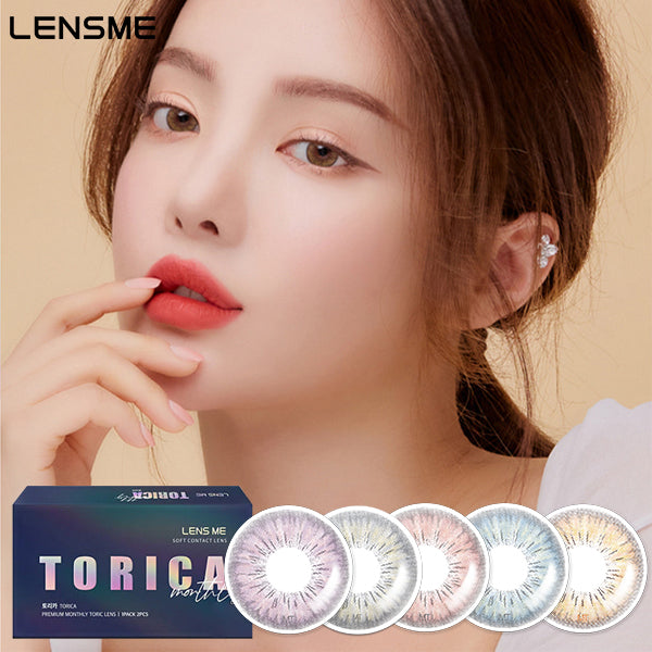 LensMe Torica Eyegee monthly disposable colored astigmatism contact lenses