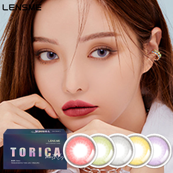 LensMe Torica Flexfit monthly disposable colored astigmatism contact lenses