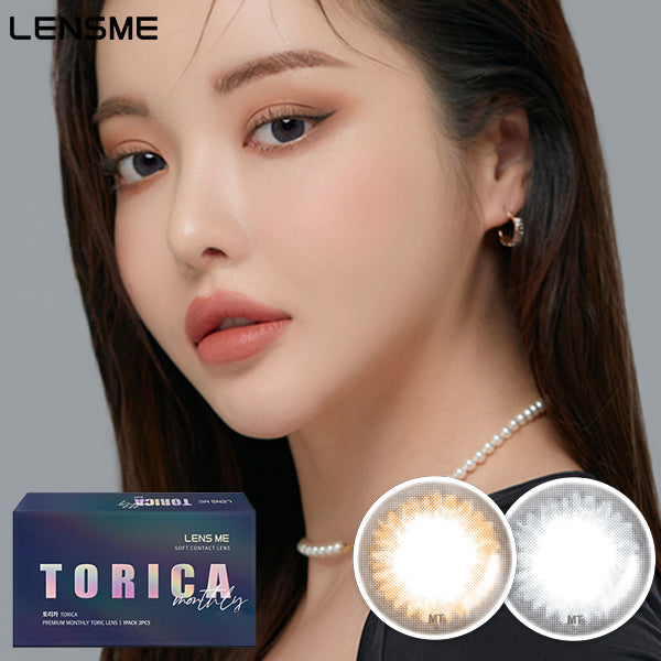 LensMe Torica Lace monthly disposable colored astigmatism contact lenses