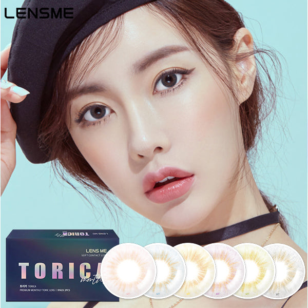 LensMe Torica Realfit monthly disposable colored astigmatism contact lenses