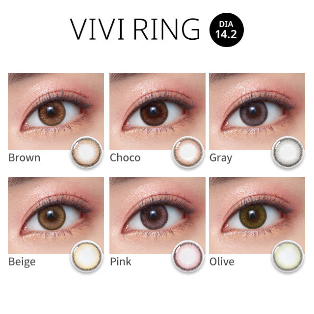 O-lens Vivi Ring 1Day 10P daily disposable colored contact lenses
