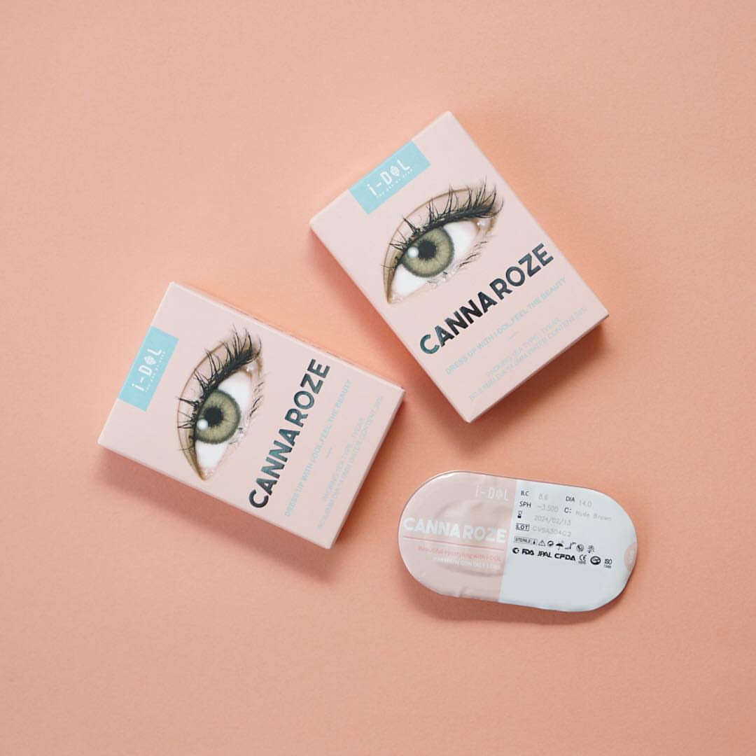 I-DOL Canna ROZE Annual Disposable Colored Contact Lenses