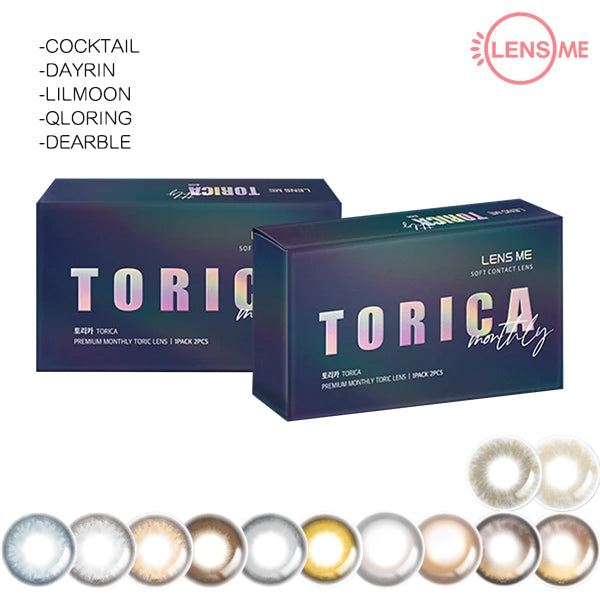 LensMe Torica Monthly Toric B monthly disposable colored astigmatism contact lenses