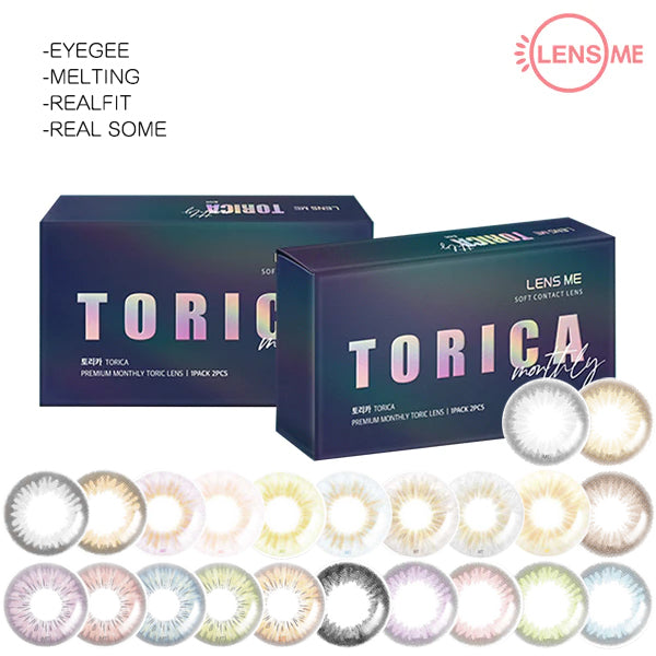 LensMe Torica Monthly Toric F monthly disposable colored astigmatism contact lenses