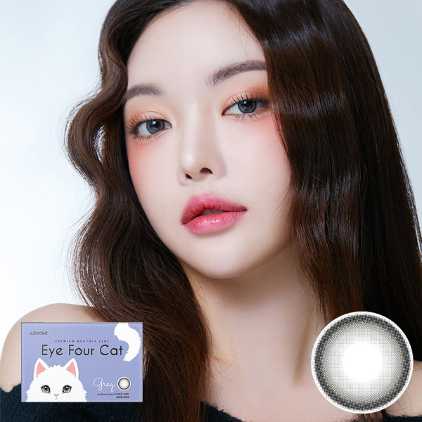 LensMe Eye Four Cat monthly disposable colored contact lenses