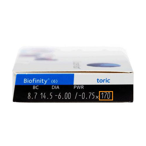 CooperVision Biofinity Toric monthly disposable astigmatism contact lenses