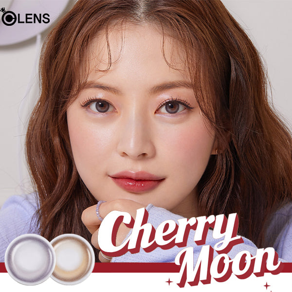 O-lens Cherry Moon monthly disposable colored contact lenses
