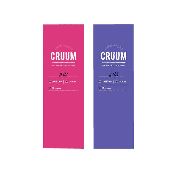 Japan CRUUM 1Day disposable color contact lenses