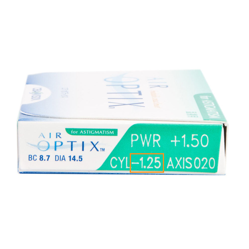 ALCON Air Optix Plus HydraGlyde For Astigmatism Monthly Disposable Astigmatism Contact Lenses